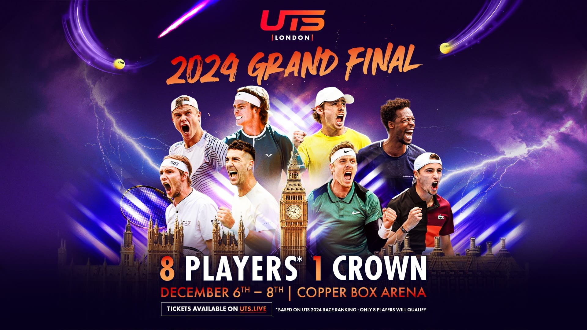 UTS Grand Final London field brings tennis stars back to London